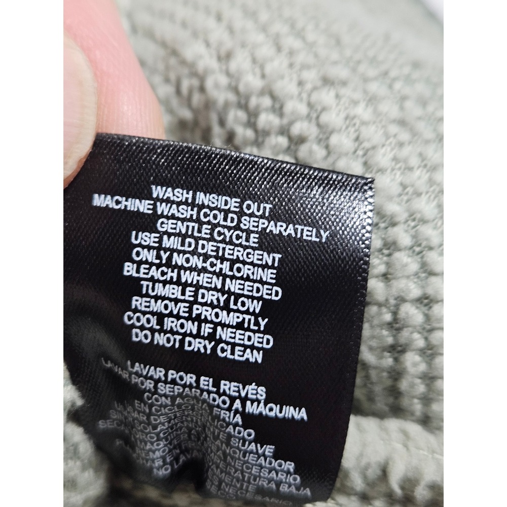 32 Degrees Heat Mens Sherpa Fleece Jacket Sage Green Snap Front Large 1370 - Picture 6 of 8